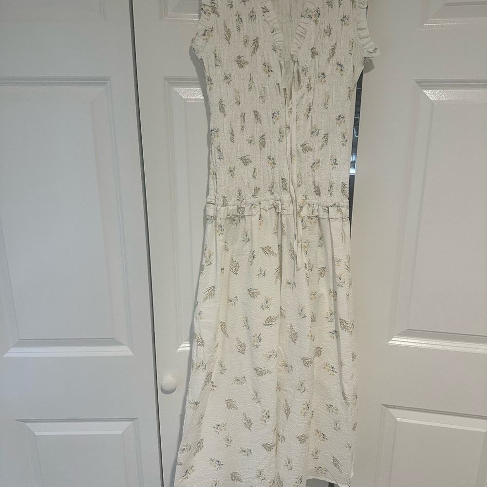 Rails White Floral Midi Dress